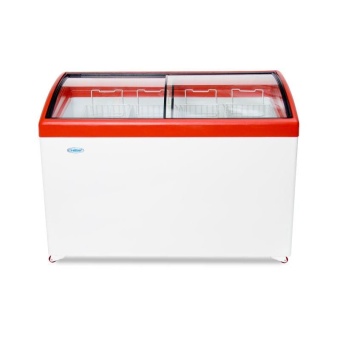 Морозильный ларь с гнутым стеклом Снеж МЛГ 400 в ШефСтор (chefstore.ru)